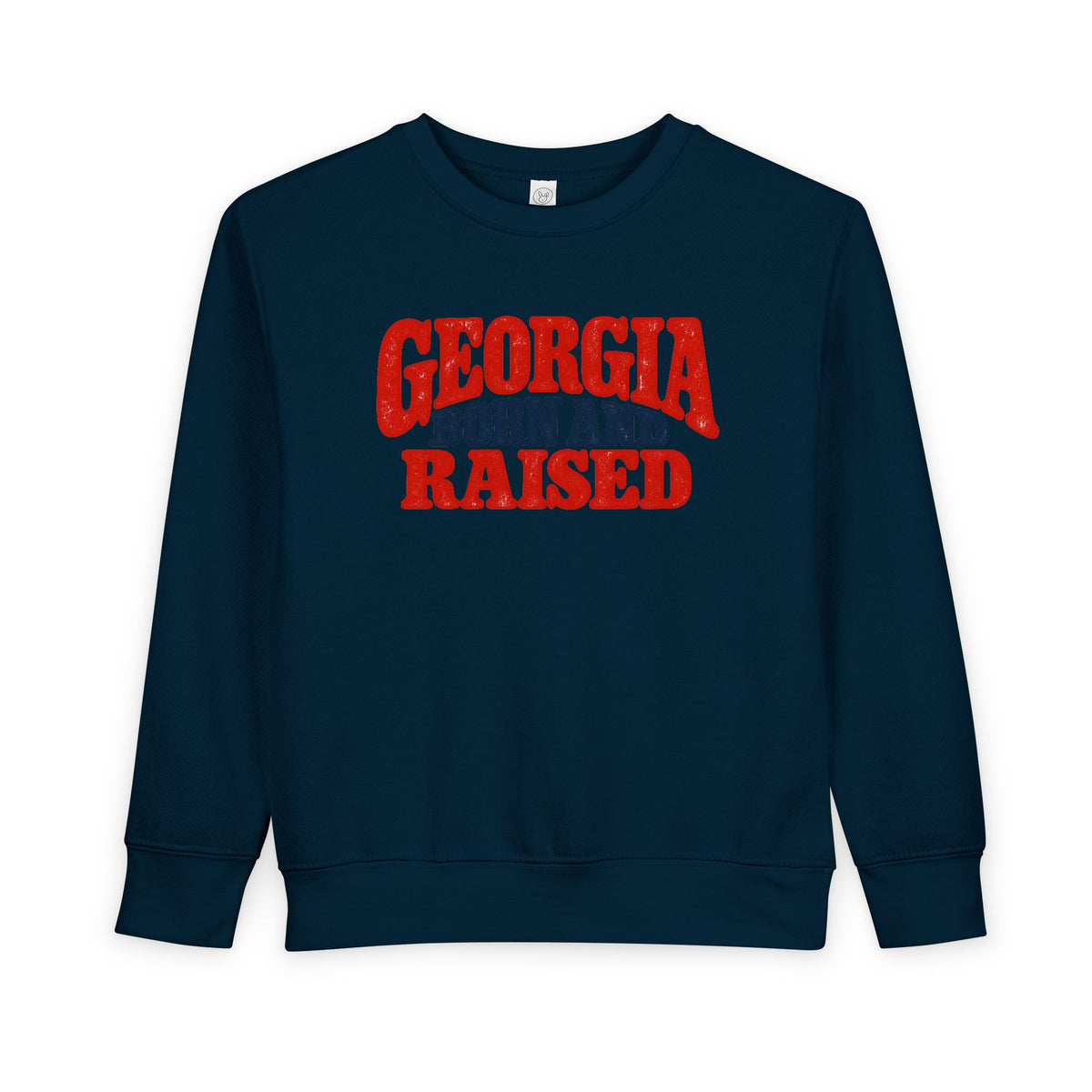 Georgia Born and Raised Retro Unisex Toddler Sweatshirt