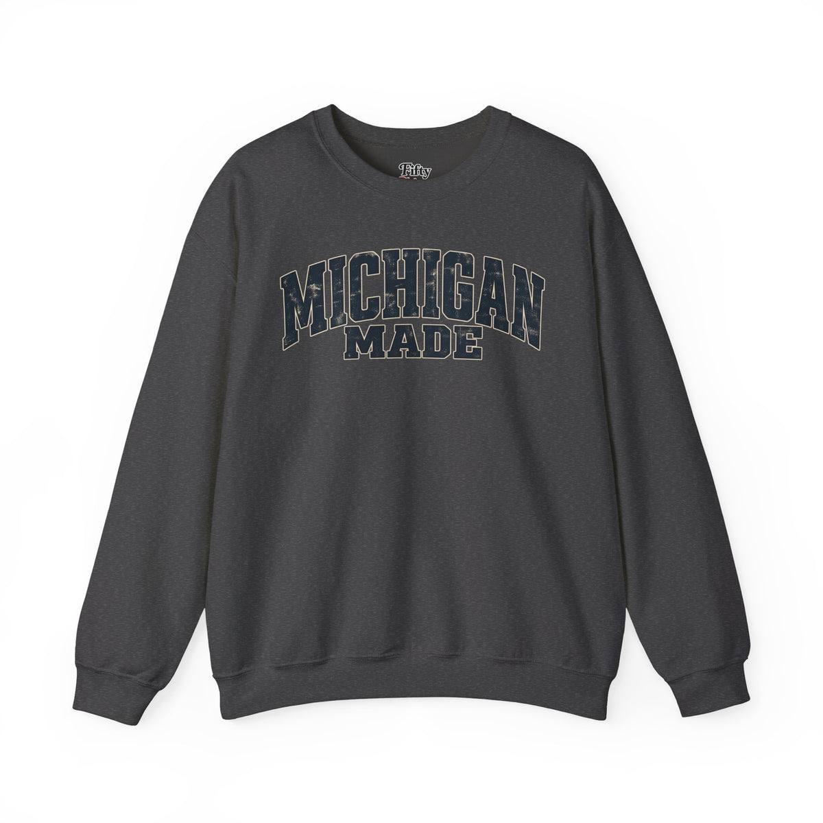 Michigan Made Unisex Crewneck Sweatshirt State Name Graphic