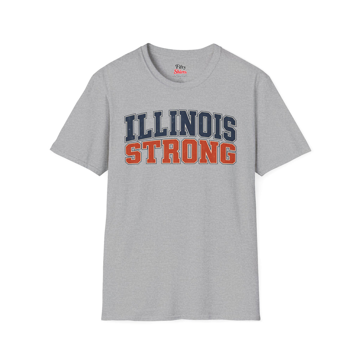 Illinois Strong Unisex Softstyle T Shirt State Name Graphic Tee