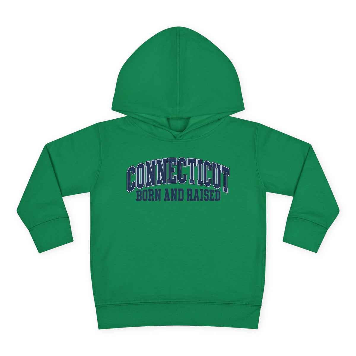 Connecticut Born and Raised Vintage Athletic Heritage Unisex Toddler Pullover Fleece Hoodie