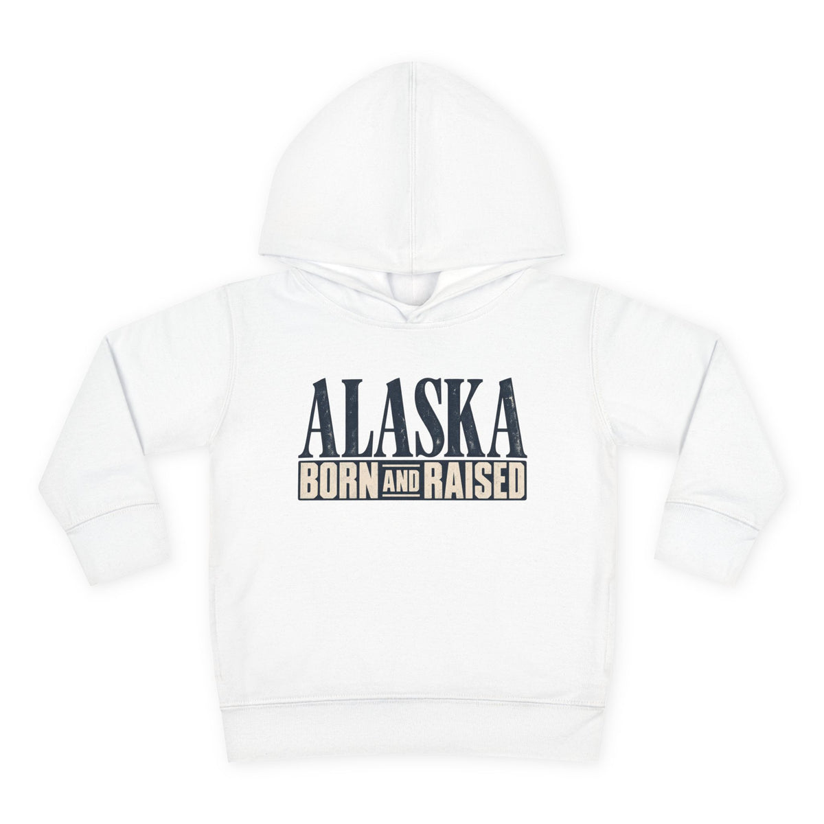 Alaska Born and Raised Premium Heritage Unisex Toddler Pullover Fleece Hoodie