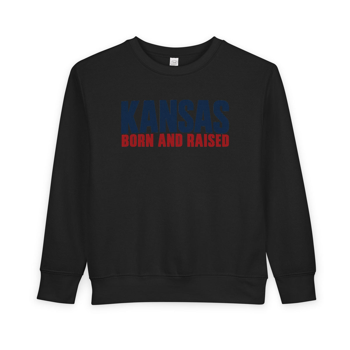 Kansas Born and Raised Modern Heritage Unisex Toddler Sweatshirt