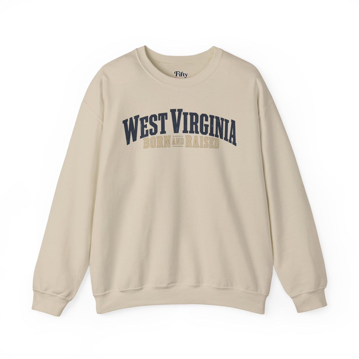 West Virginia Born and Raised Southern Heritage Unisex Sweatshirt Graphic