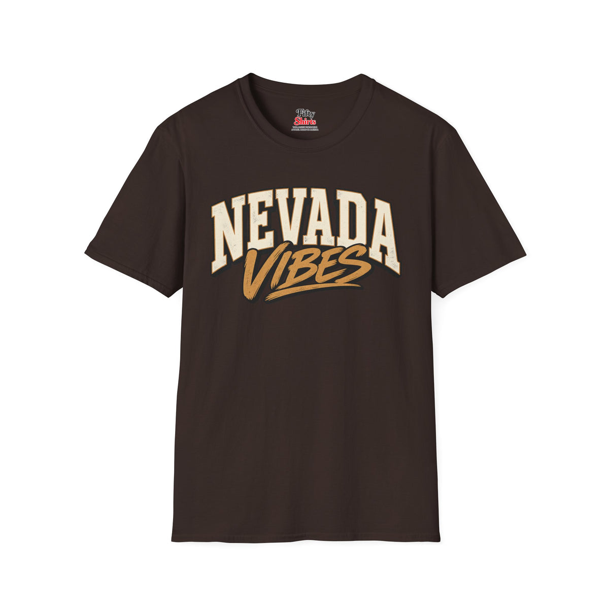 Nevada Vibes Unisex Softstyle T Shirt State Name Graphic Tee