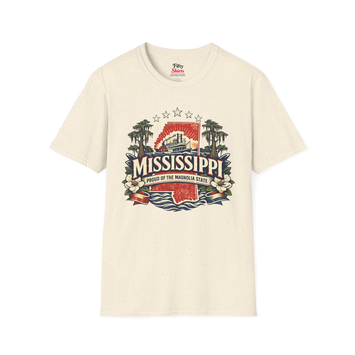 Mississippi State Pride Unisex Softstyle T Shirt State Pride Graphic Tee Collections FS03