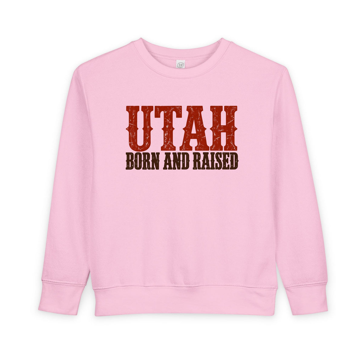 Utah Born and Raised Western Heritage Unisex Toddler Sweatshirt