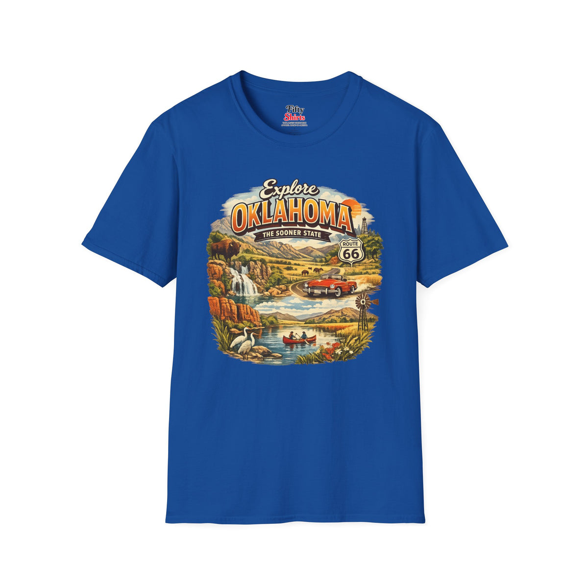 Explore Oklahoma Unisex Softstyle T Shirt State Pride Graphic Tee Collections FS03