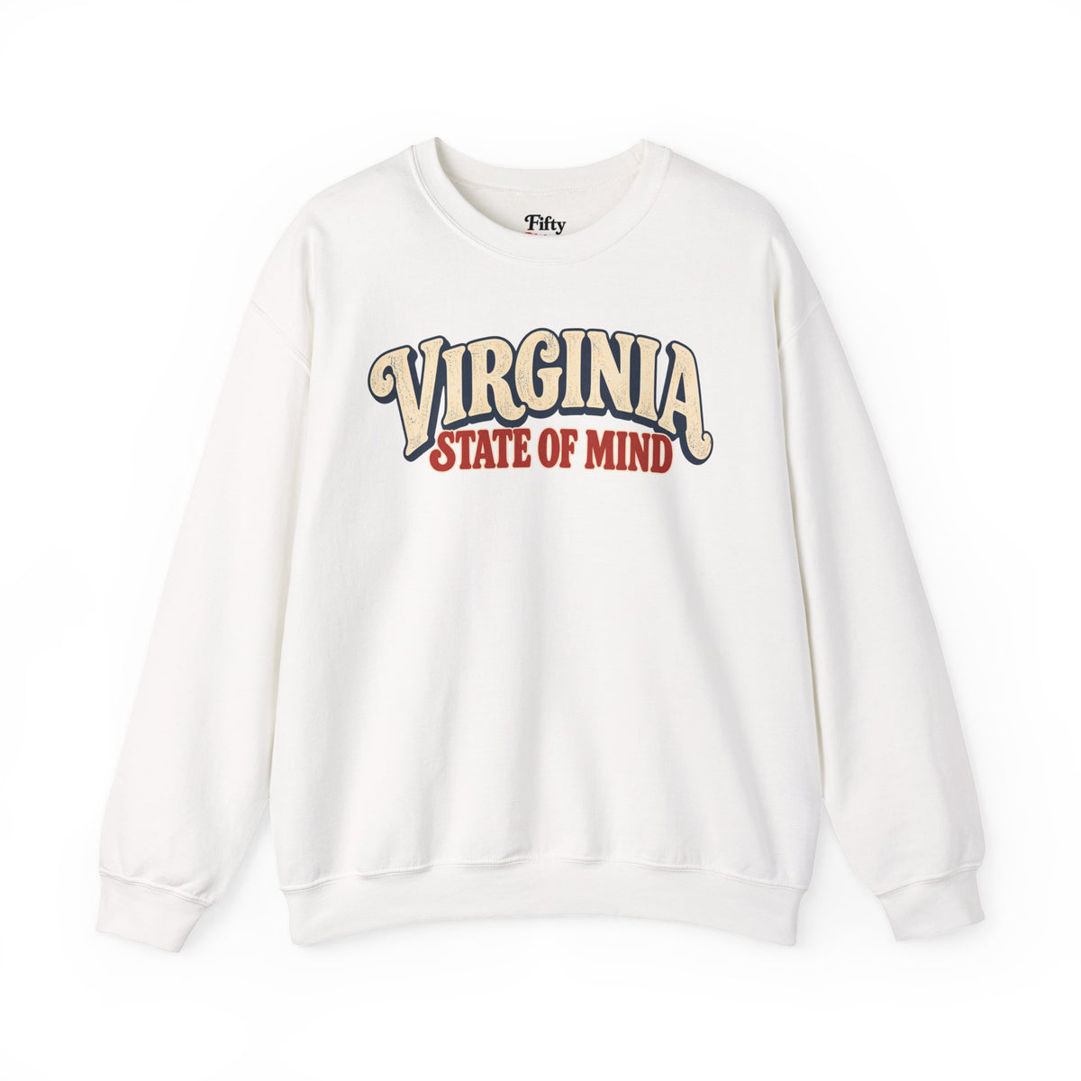 Virginia State of Mind Unisex Crewneck Sweatshirt State Name Graphic
