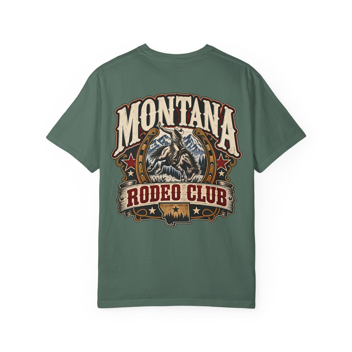 Montana Rodeo Club Unisex Comfort Color 1717 Streetwear Graphic Tee