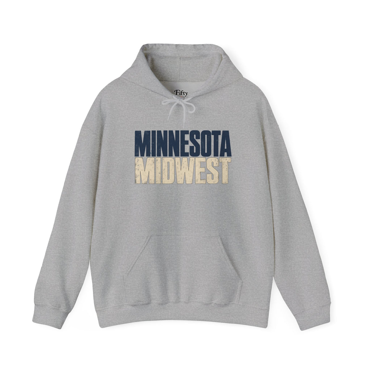 Minnesota Midwest Unisex Hoodie State Name Graphic
