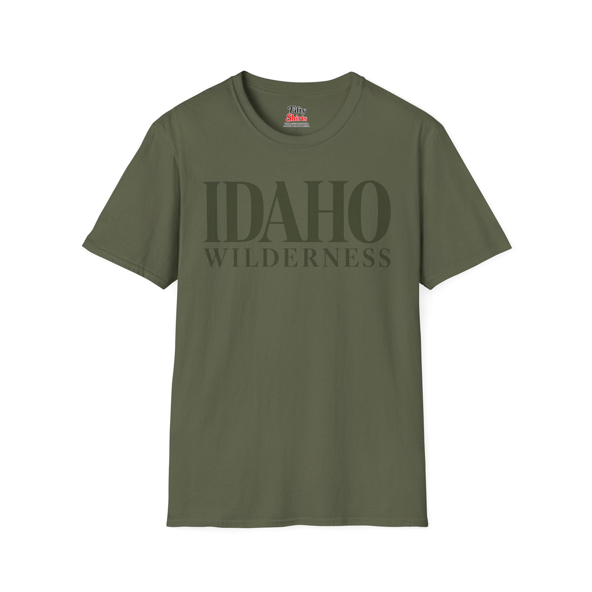 Idaho Wilderness Unisex Softstyle T Shirt State Name Graphic Tee