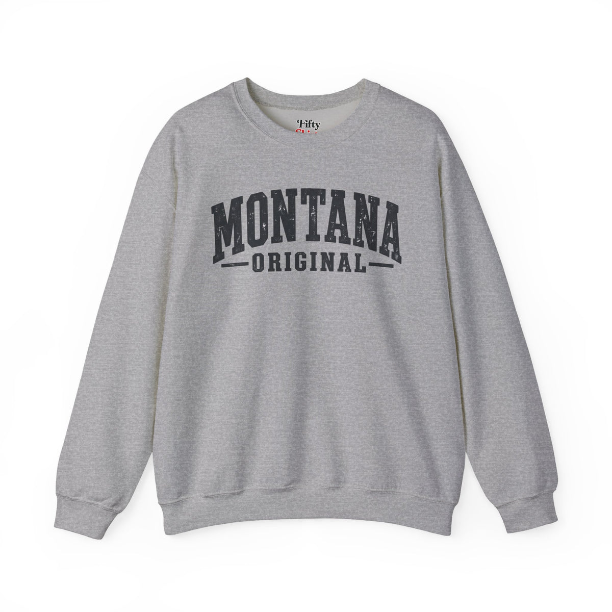 Montana Original Unisex Crewneck Sweatshirt State Name Graphic