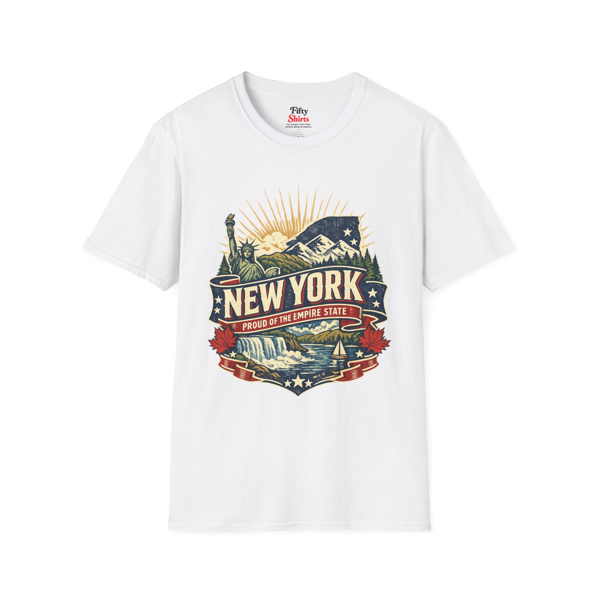 New York Pride Unisex Softstyle T Shirt State Pride Graphic Tee Collections FS03