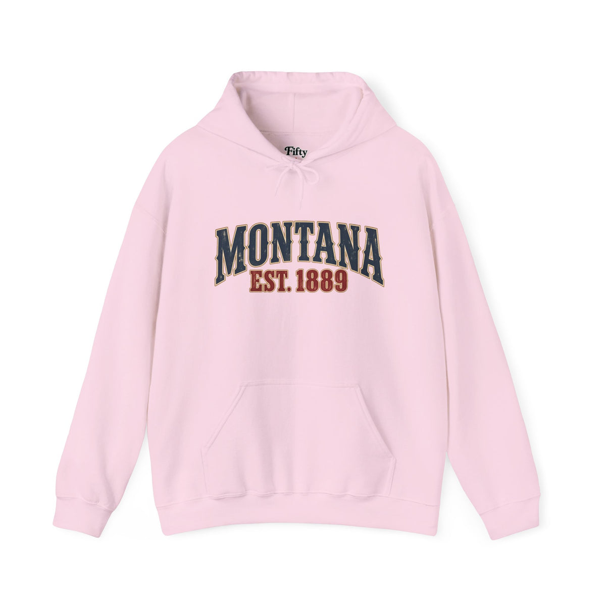 Montana Est 1889 Unisex Hoodie State Name Graphic