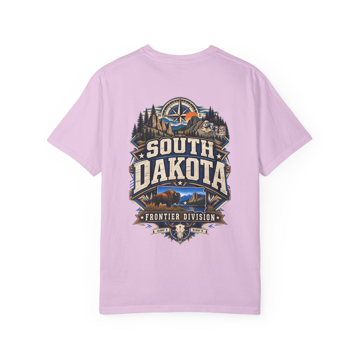 South Dakota Frontier Division Unisex Comfort Color 1717 Streetwear Graphic Tee