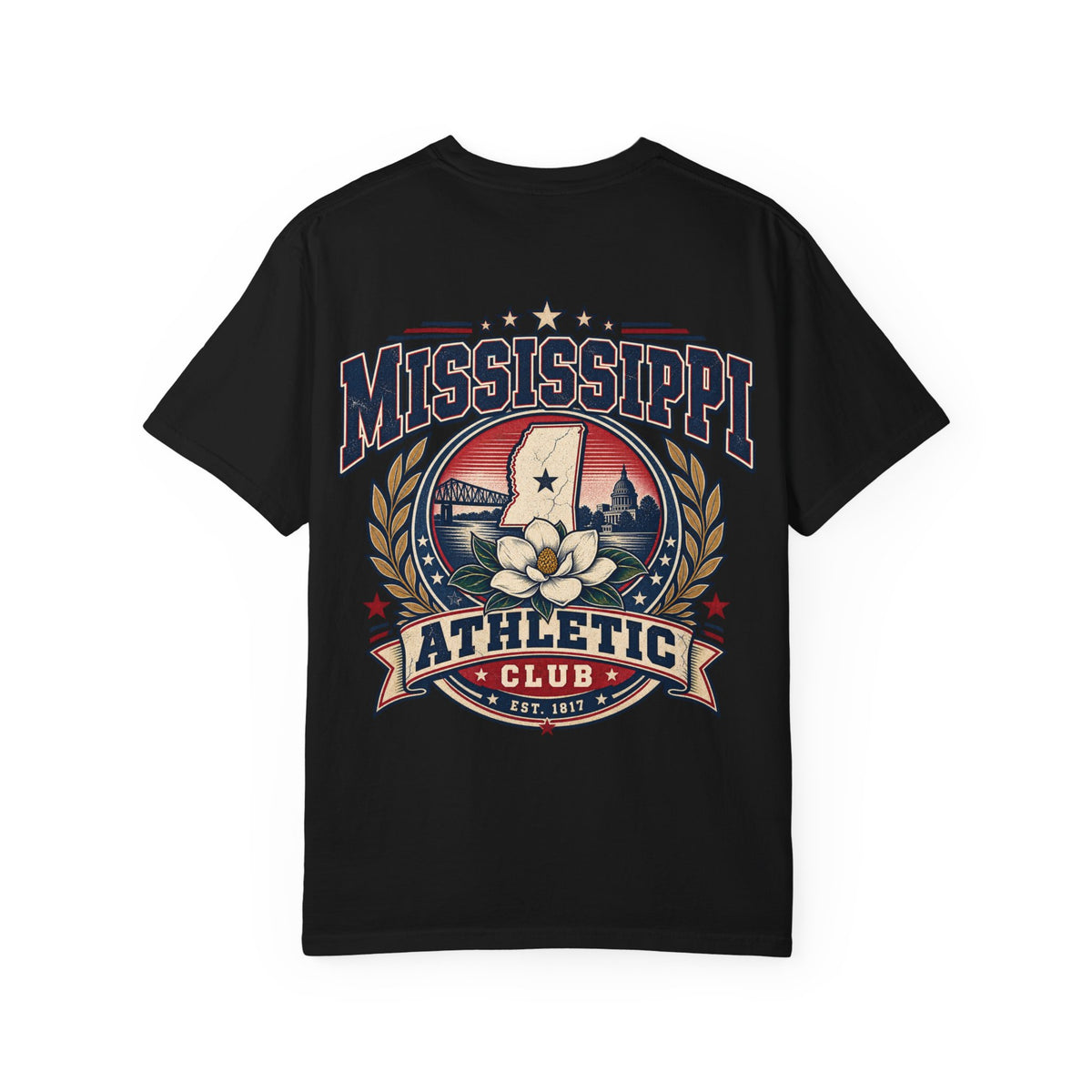 Mississippi Athletic Club Unisex Comfort Color 1717 Streetwear Graphic Tee