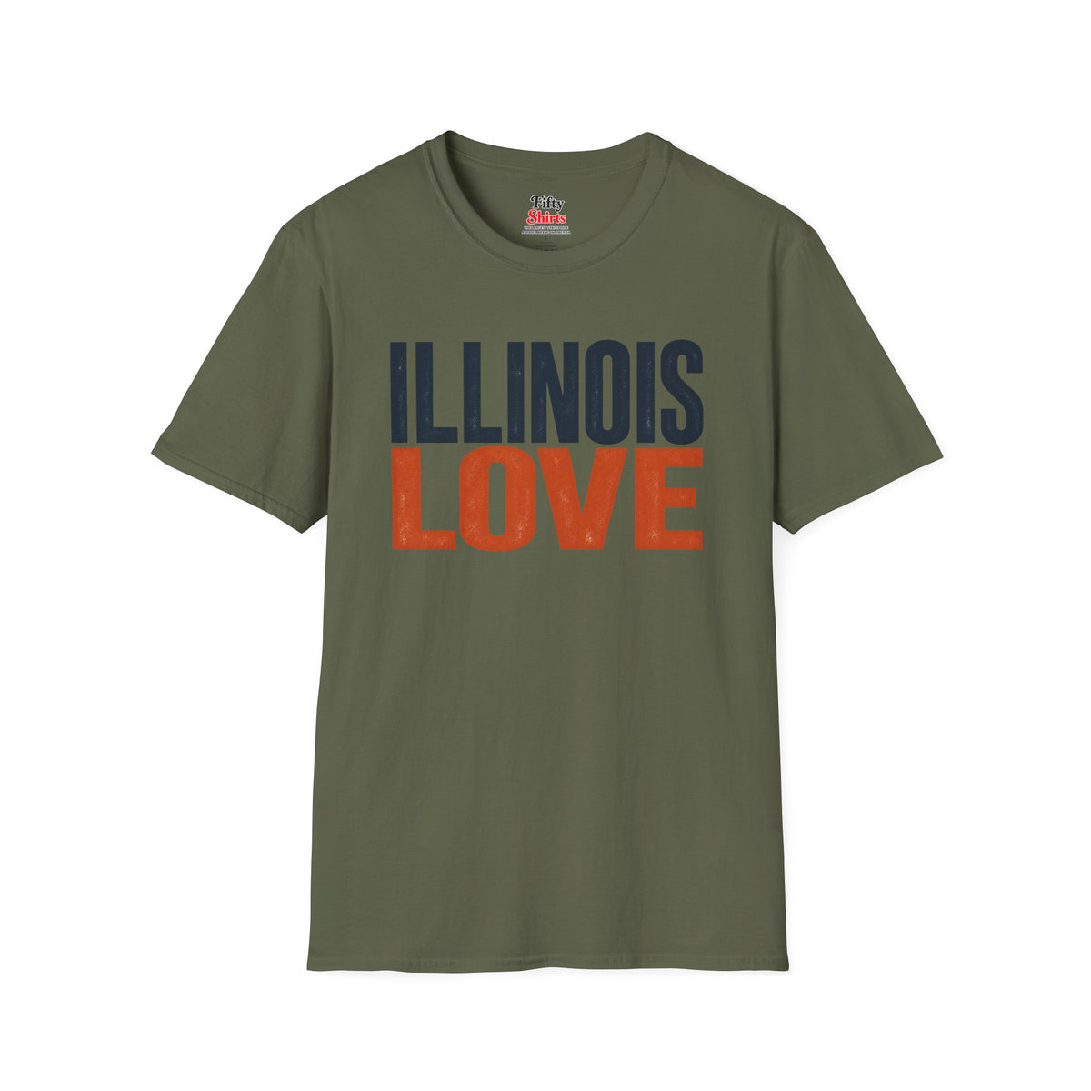 Illinois Love Unisex Softstyle T Shirt State Name Graphic Tee