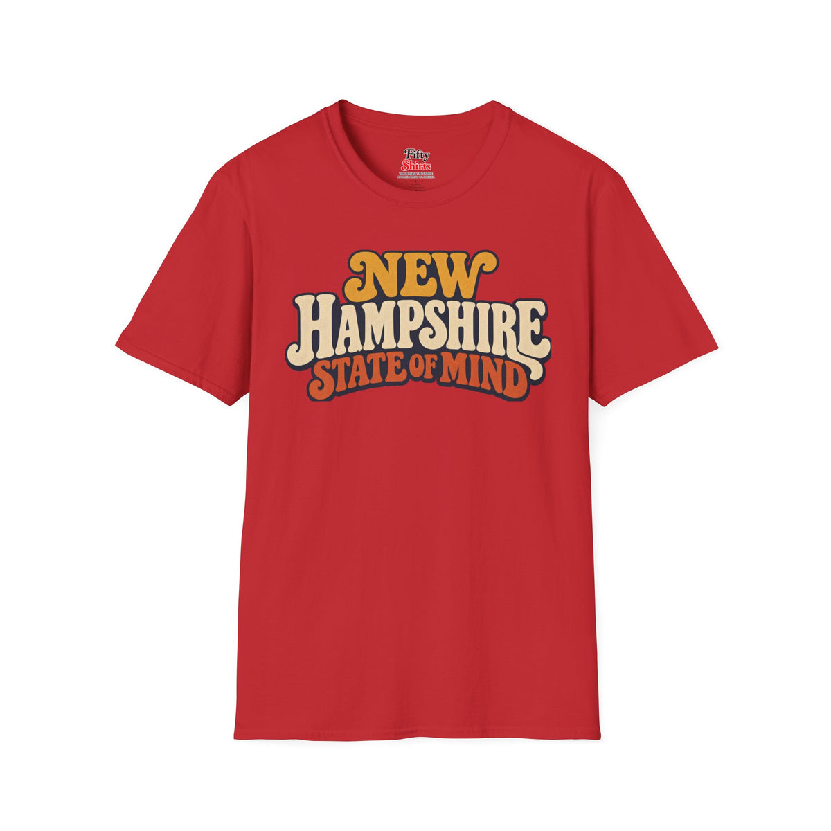 New Hampshire State of Mind Unisex Softstyle T Shirt State Name Graphic Tee