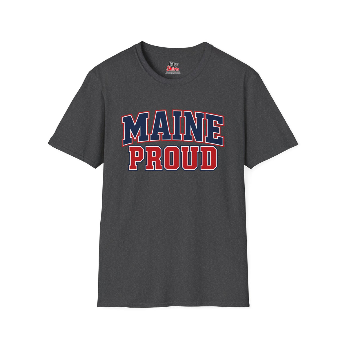 Maine Proud Unisex Softstyle T Shirt State Name Graphic Tee