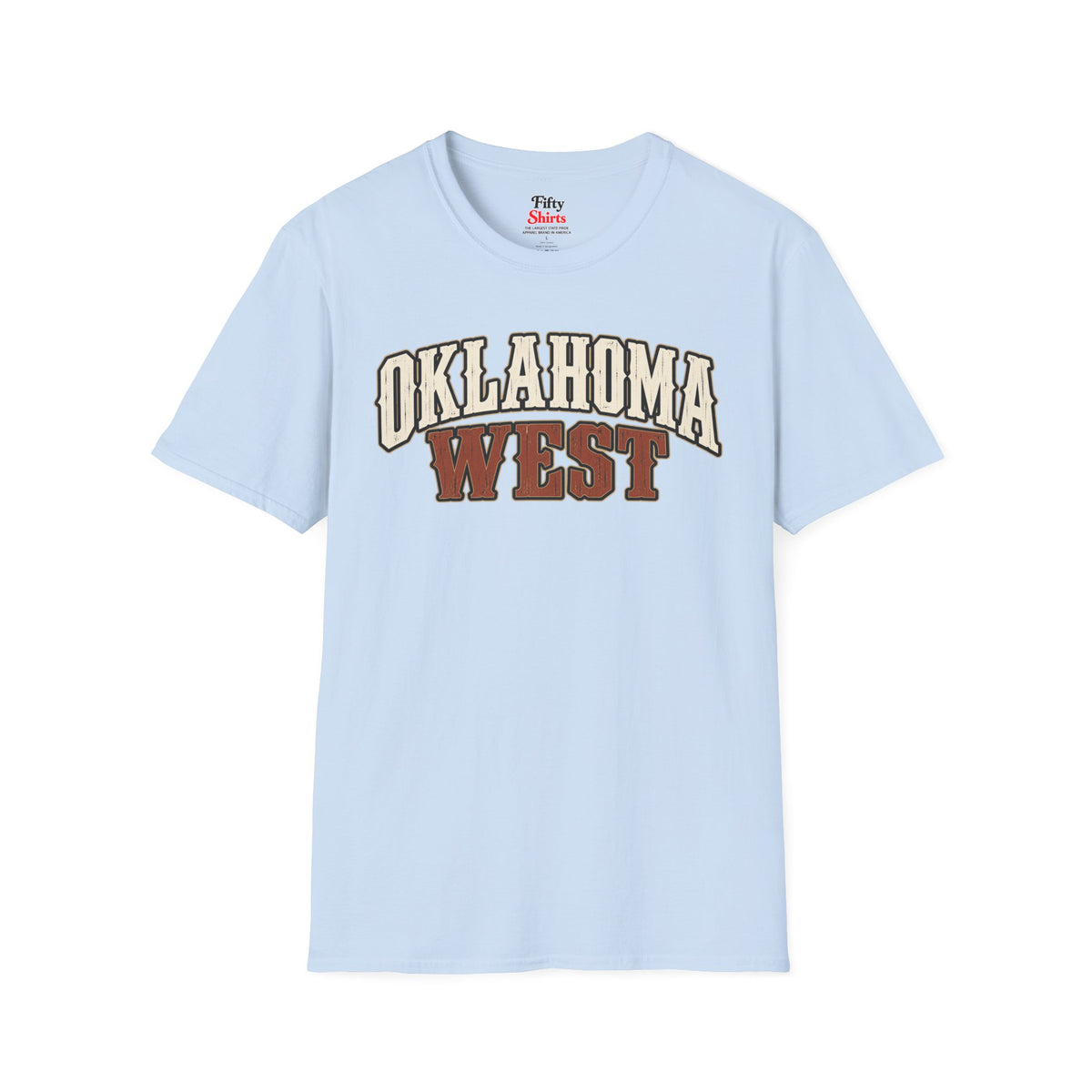 Oklahoma West Unisex Softstyle T Shirt State Name Graphic Tee