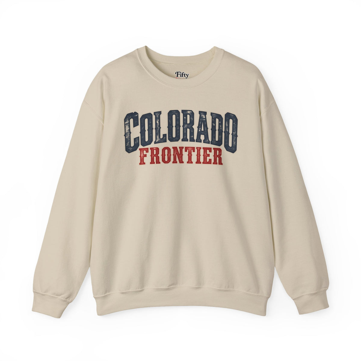 Colorado Frontier Unisex Crewneck Sweatshirt State Name Graphic