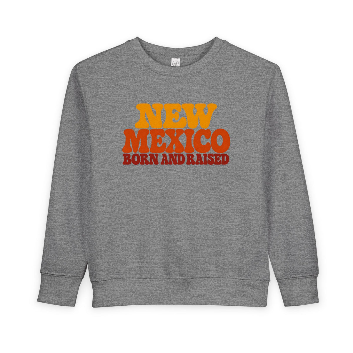 New Mexico Born and Raised 1970s Retro Unisex Toddler Sweatshirt