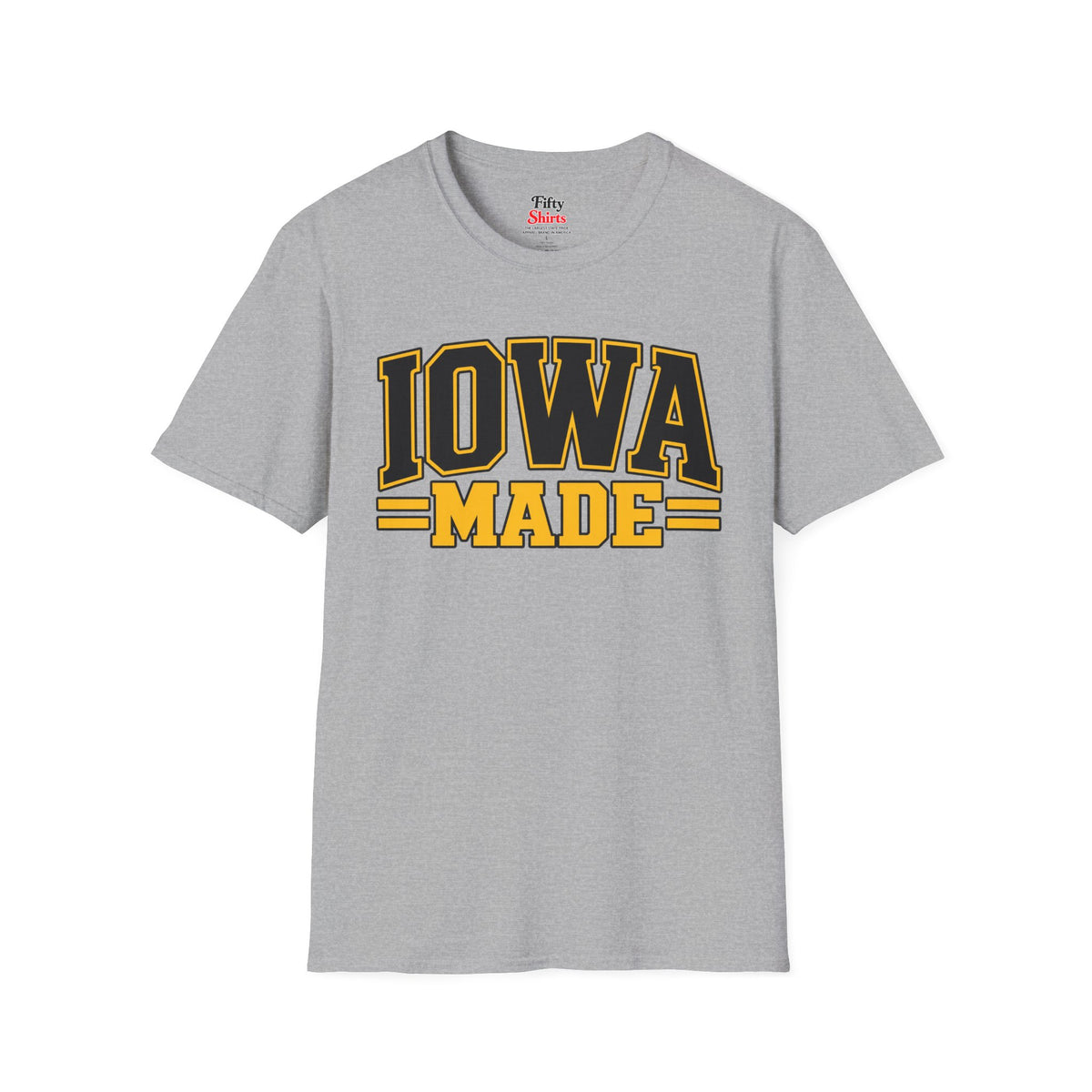 Iowa Made Unisex Softstyle T Shirt State Name Graphic Tee