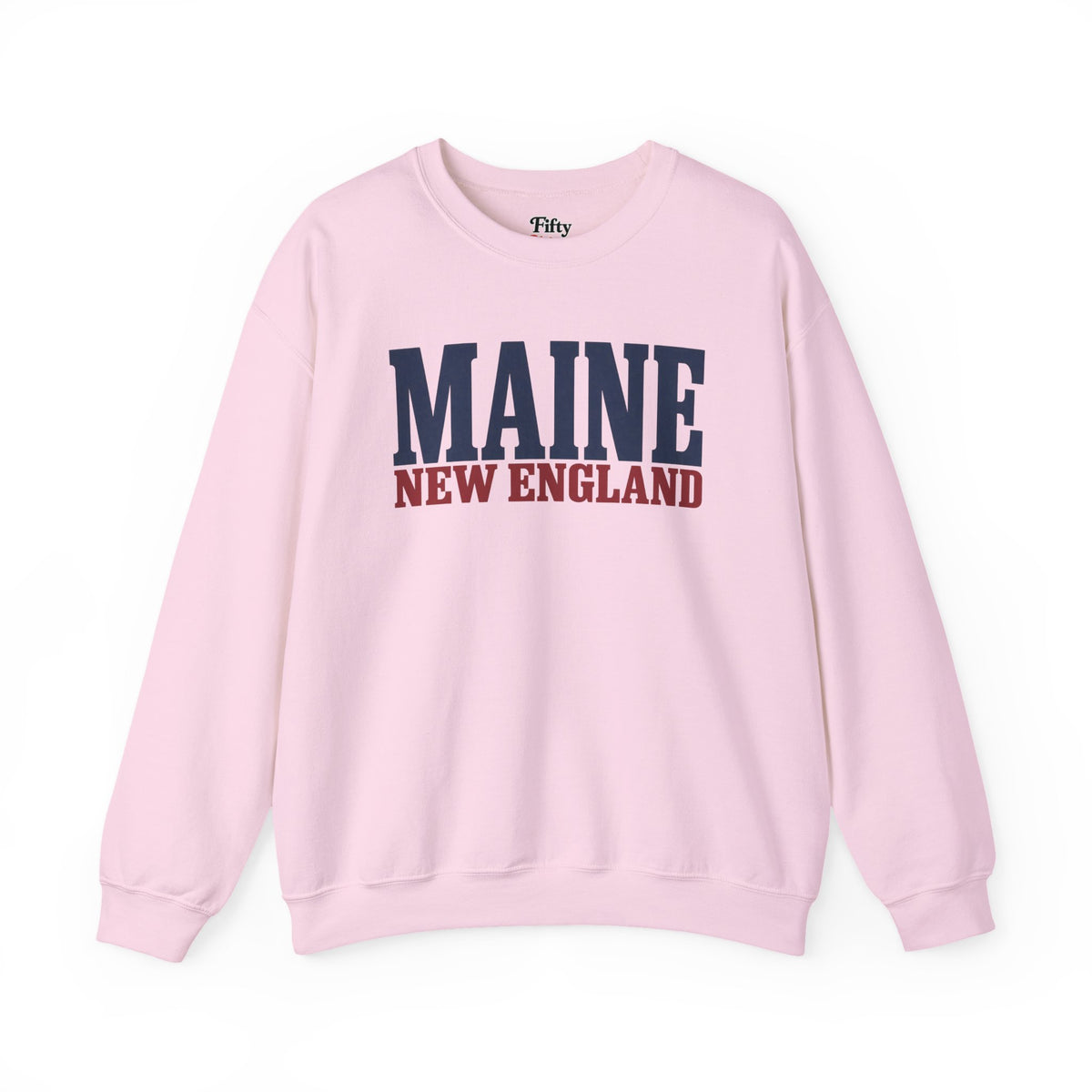 Maine New England Unisex Crewneck Sweatshirt State Name Graphic