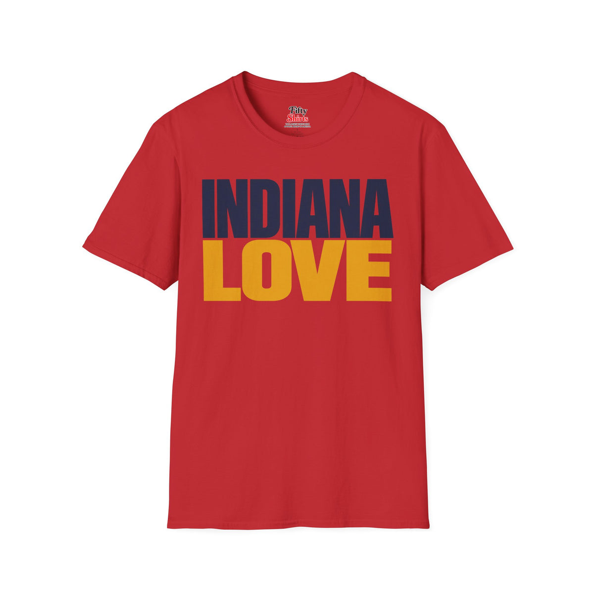 Indiana Love Unisex Softstyle T Shirt State Name Graphic Tee