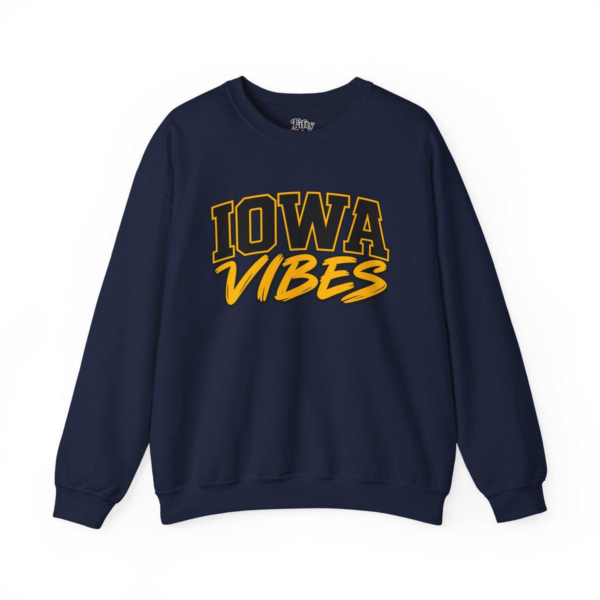 Iowa Vibes Unisex Crewneck Sweatshirt State Name Graphic