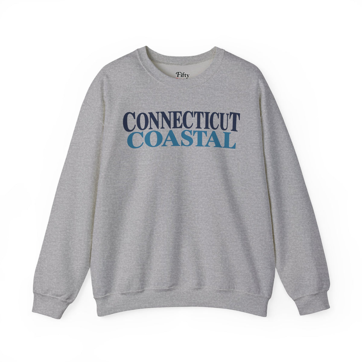 Connecticut Coastal Unisex Crewneck Sweatshirt State Name Graphic