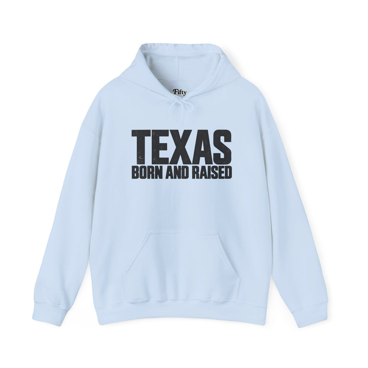 Texas Born and Raised Modern Minimal Unisex Hoodie Graphic