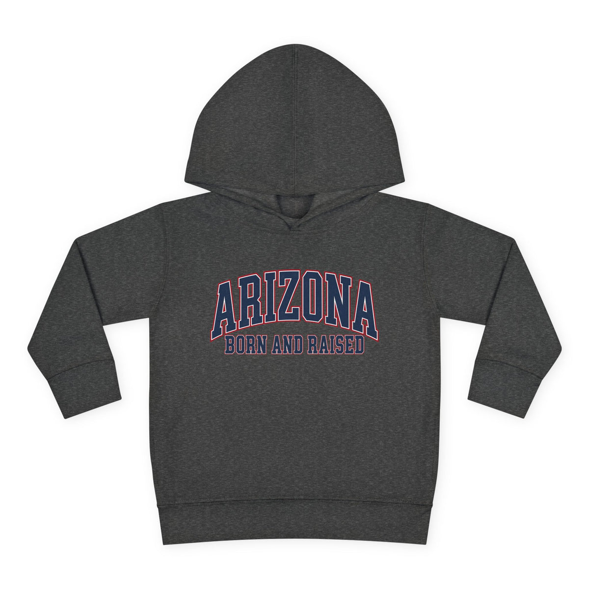 Arizona Born and Raised Classic Collegiate Unisex Toddler Pullover Fleece Hoodie