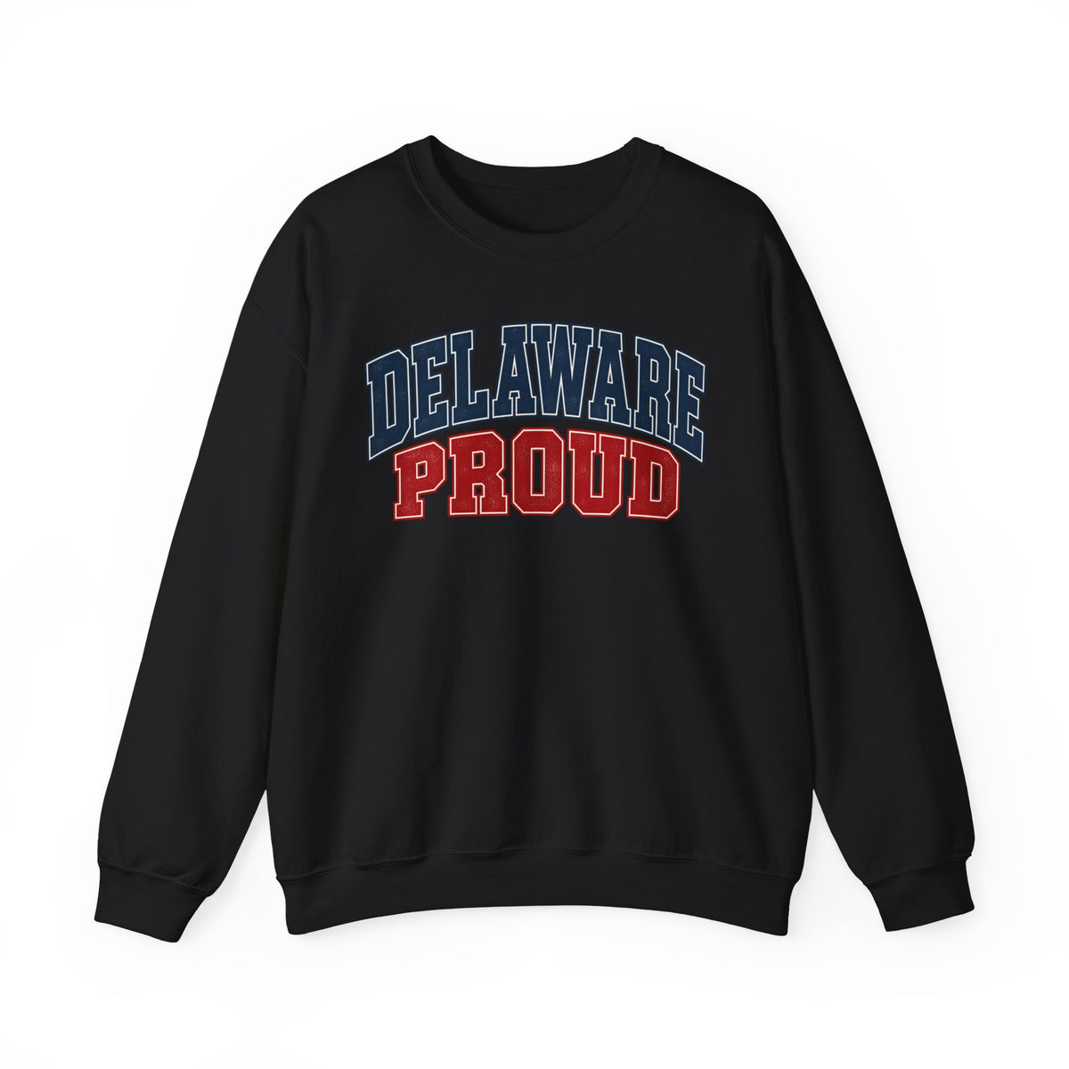 Delaware Proud Unisex Crewneck Sweatshirt State Name Graphic