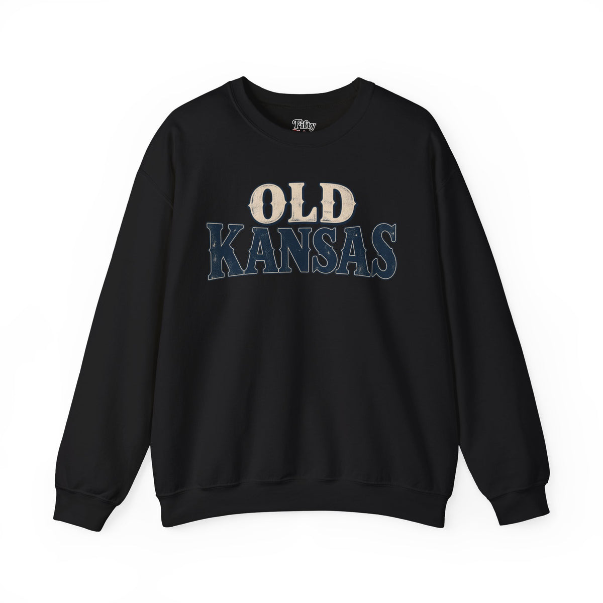 Old Kansas Unisex Crewneck Sweatshirt State Name Graphic