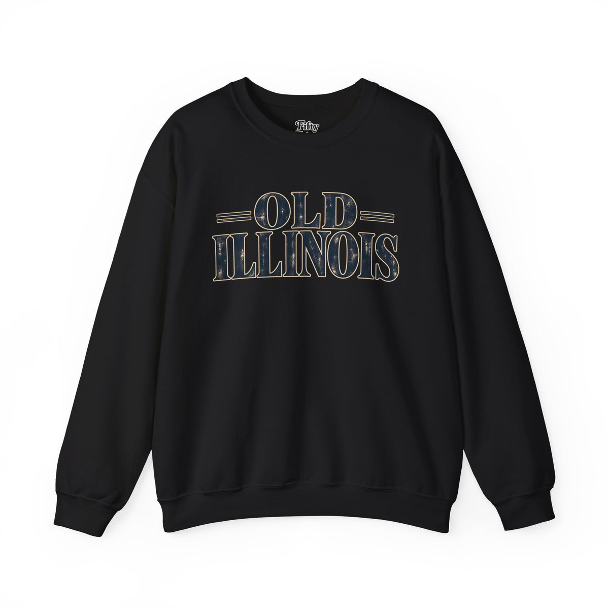 Old Illinois Unisex Crewneck Sweatshirt State Name Graphic