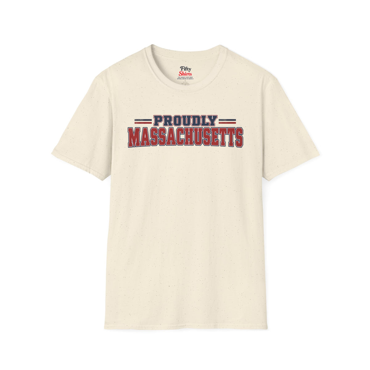 Proudly Massachusetts Unisex Softstyle T Shirt State Name Graphic Tee