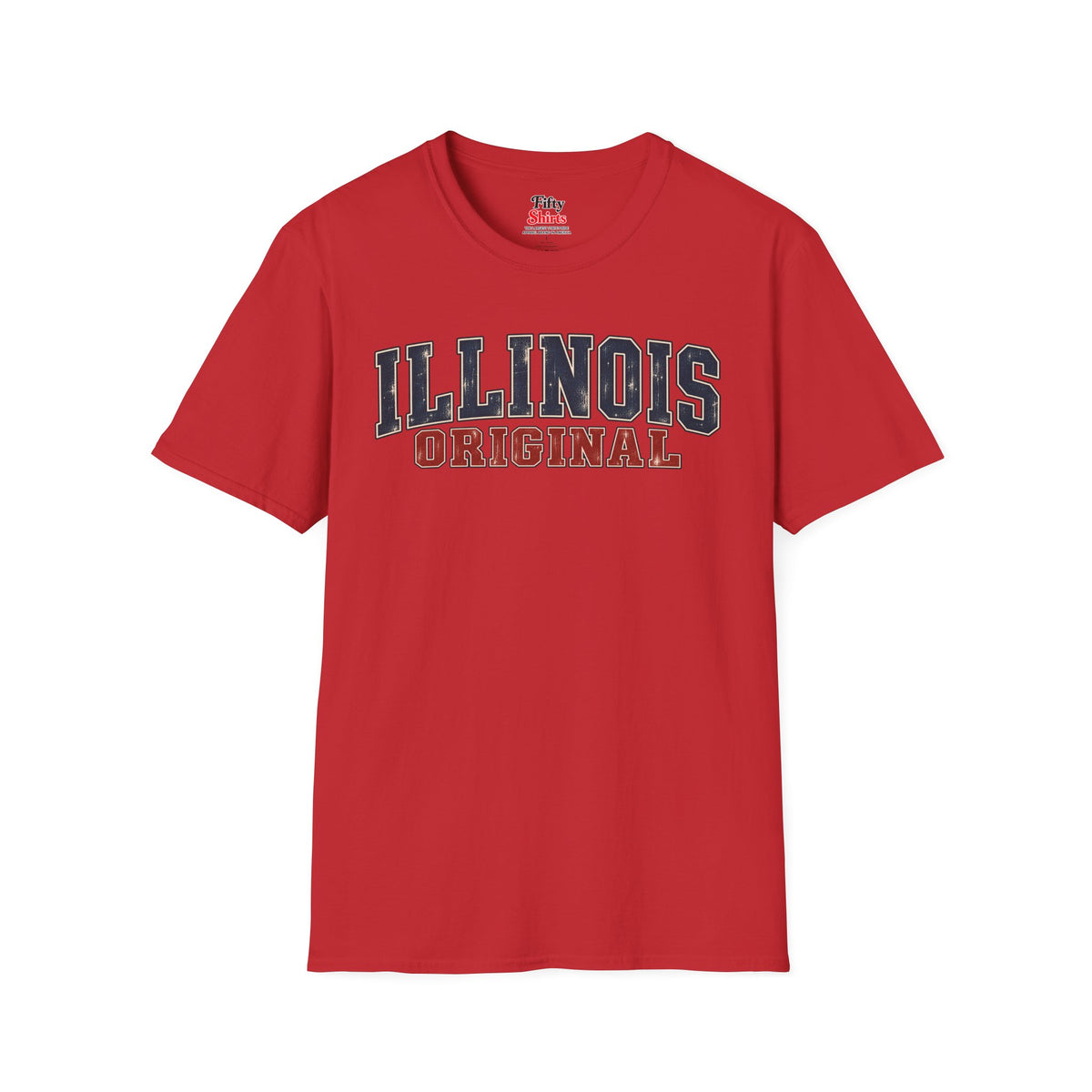 Illinois Original Unisex Softstyle T Shirt State Name Graphic Tee