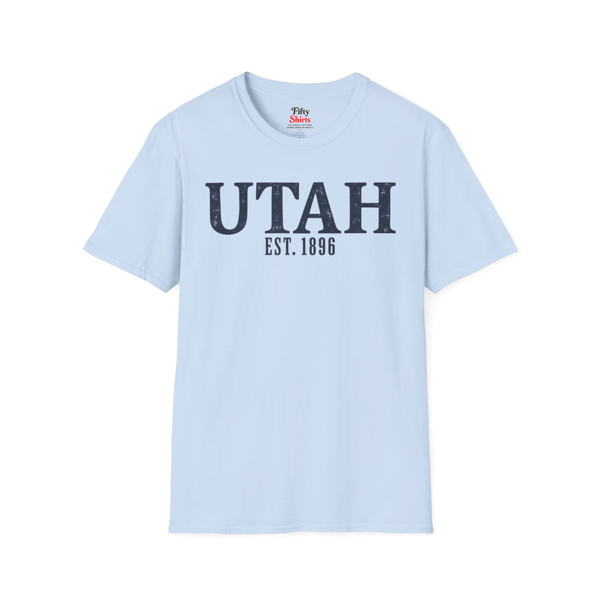Utah Est. 1896 Unisex Softstyle T Shirt State Name Graphic Tee