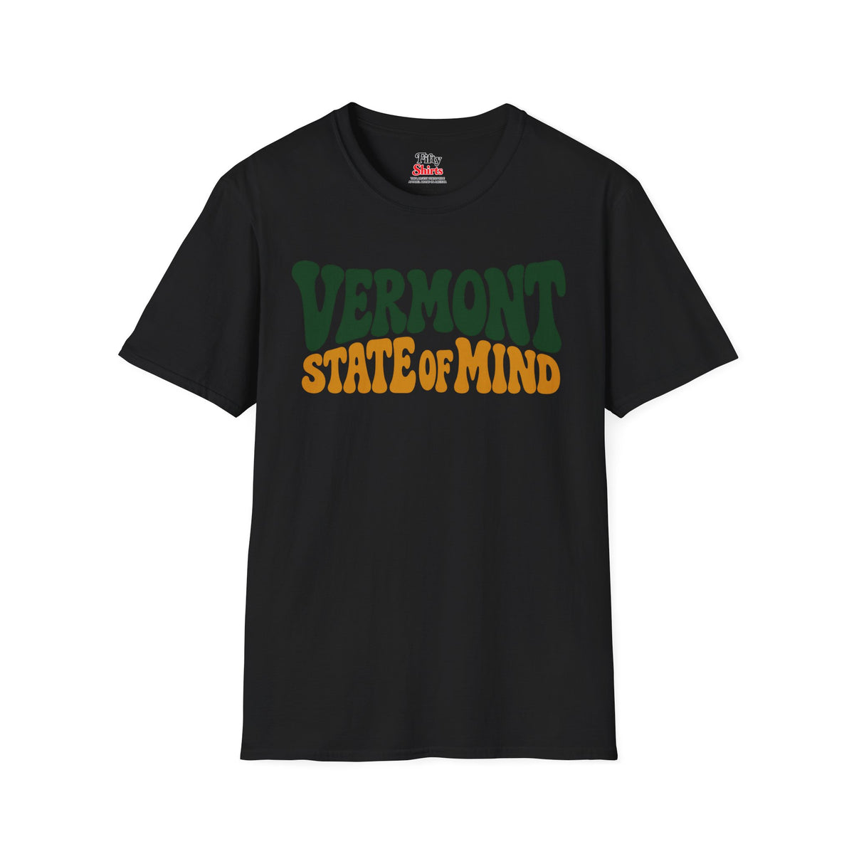 Vermont State Of Mind Unisex Softstyle T Shirt State Name Graphic Tee