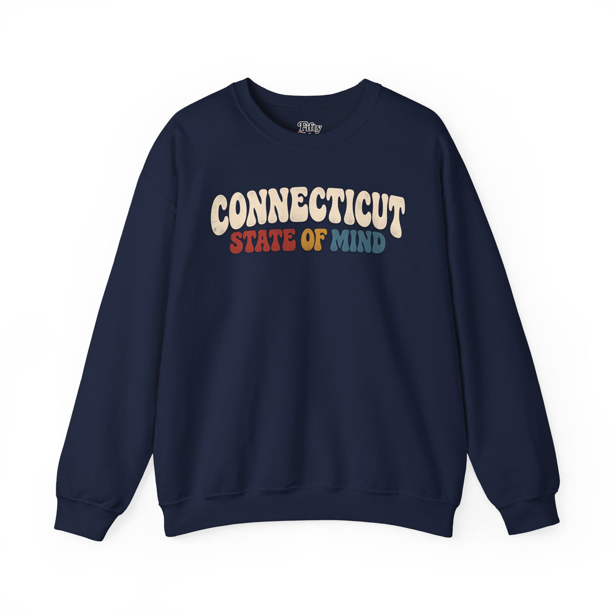 Connecticut State of Mind Unisex Crewneck Sweatshirt State Name Graphic