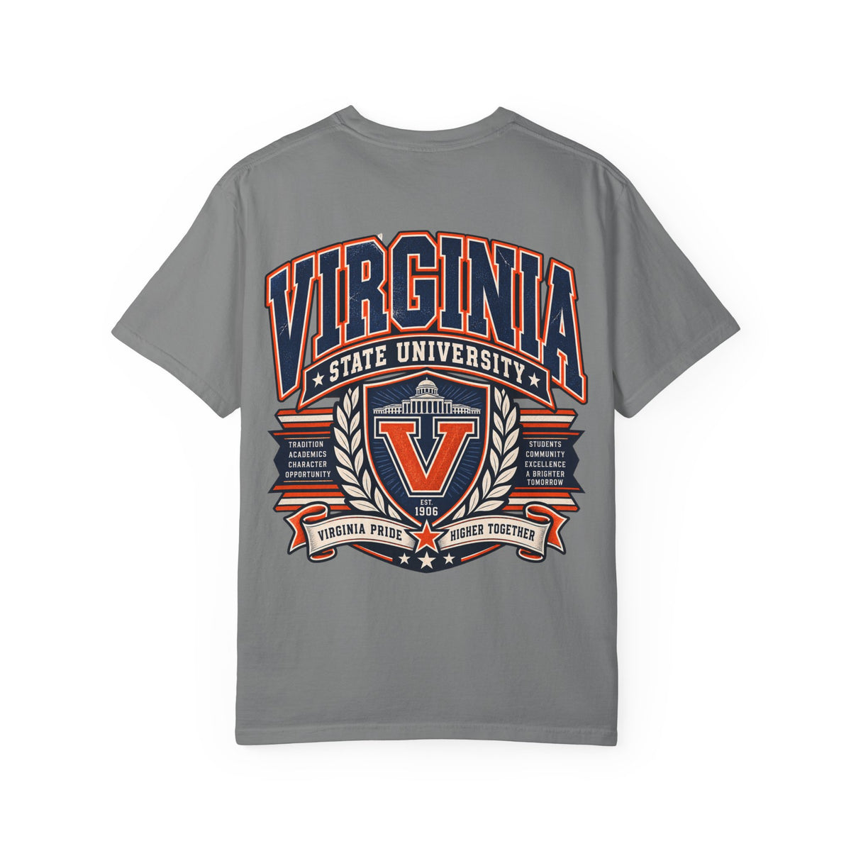 Virginia State University Unisex Comfort Color 1717 Streetwear Graphic Tee