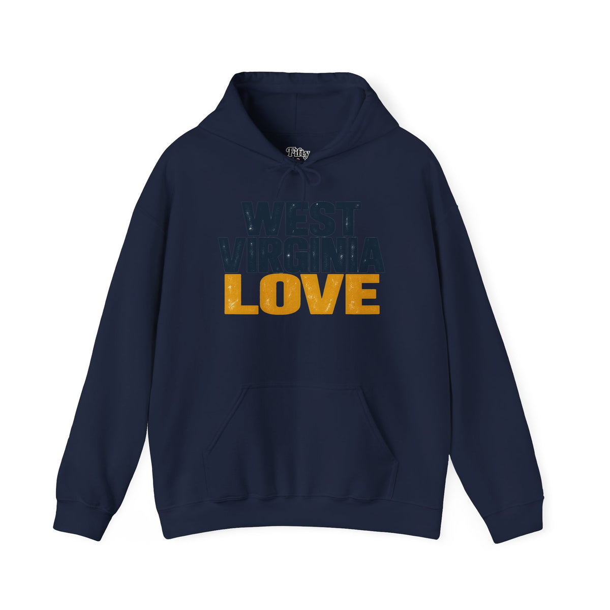 West Virginia Love Unisex Hoodie State Name Graphic