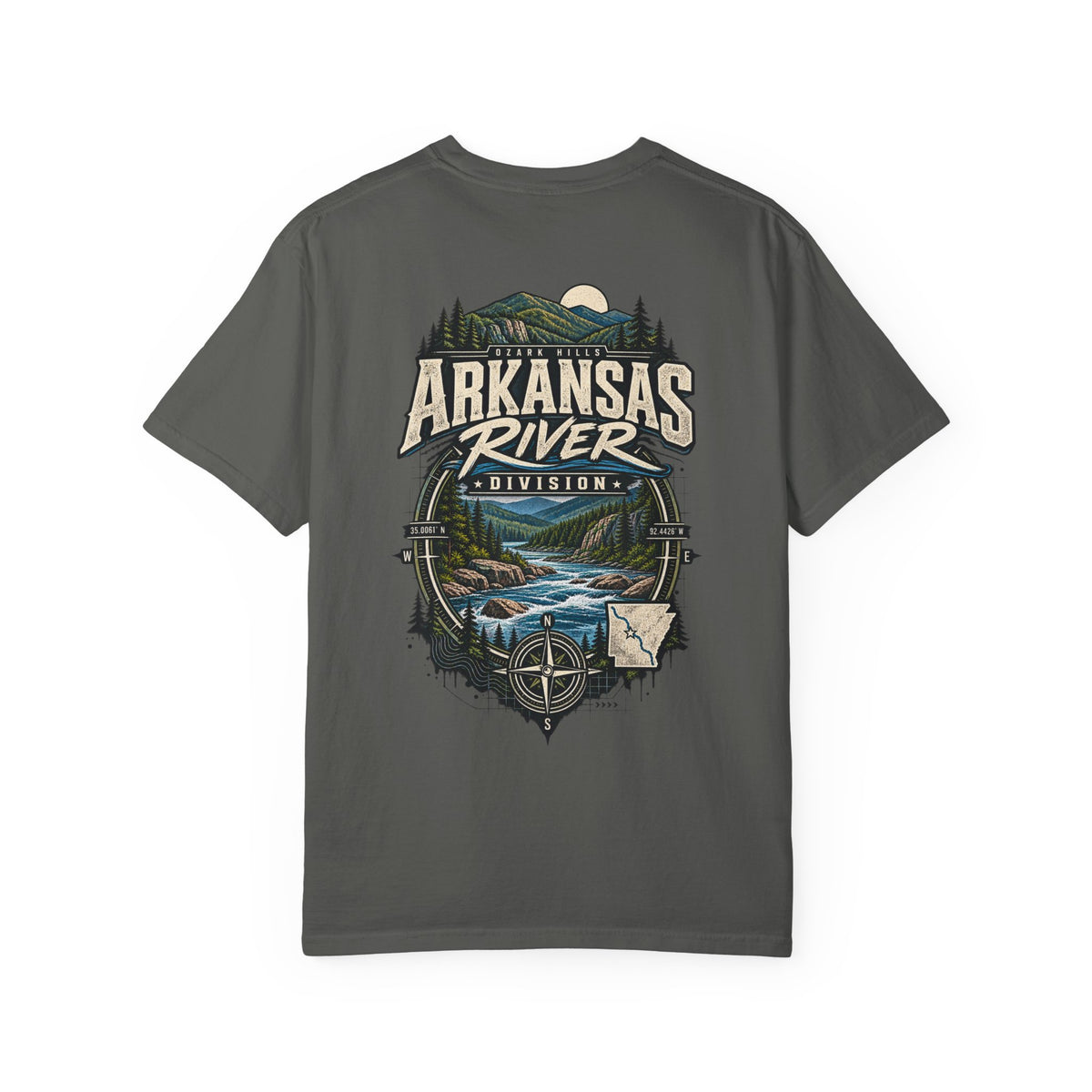 Arkansas River Division Unisex Comfort Color 1717 Streetwear Graphic Tee