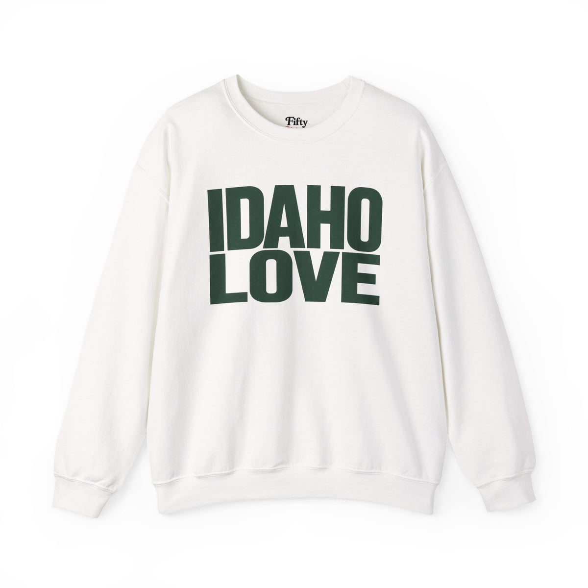 Idaho Love Unisex Crewneck Sweatshirt State Name Graphic
