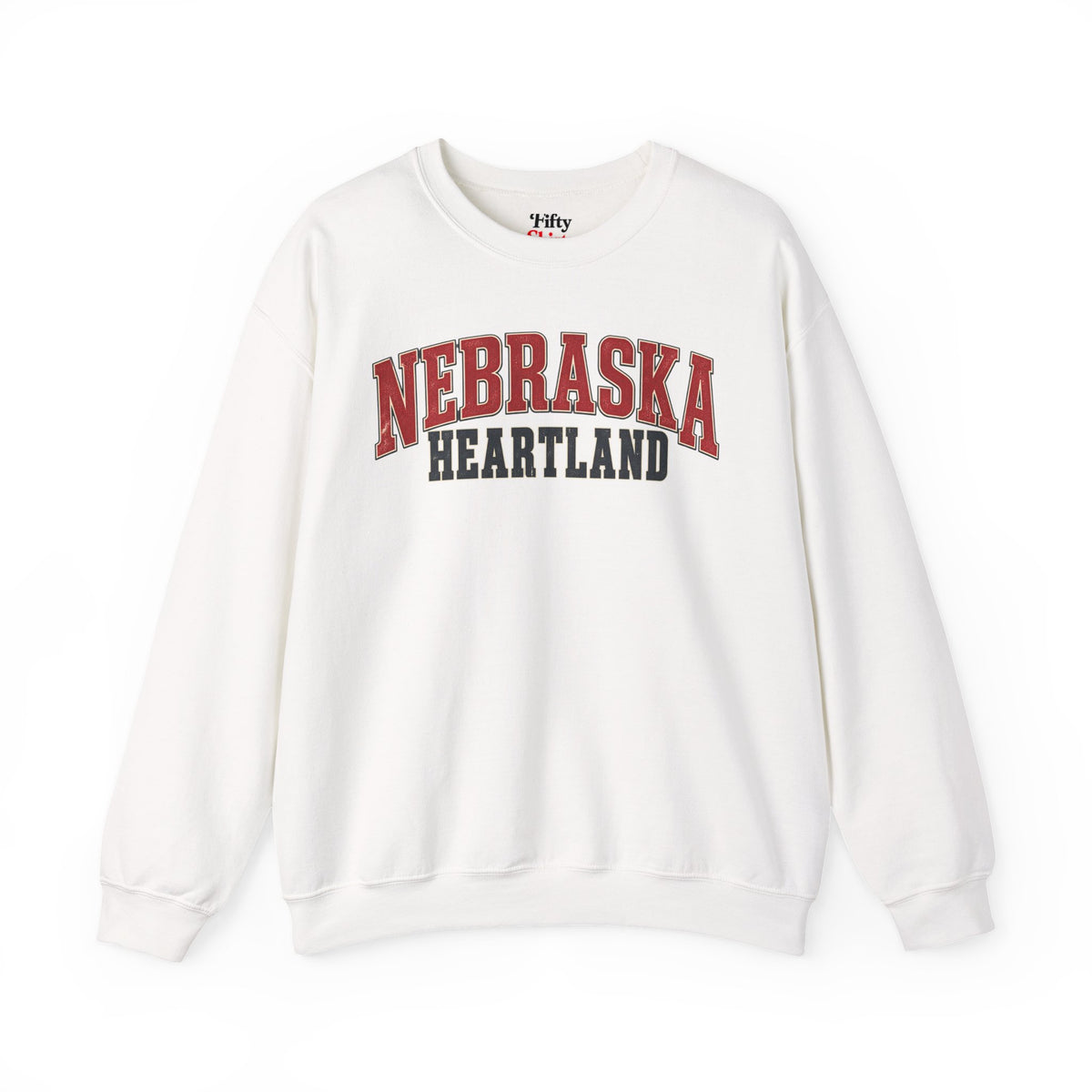 Nebraska Heartland Unisex Crewneck Sweatshirt State Name Graphic