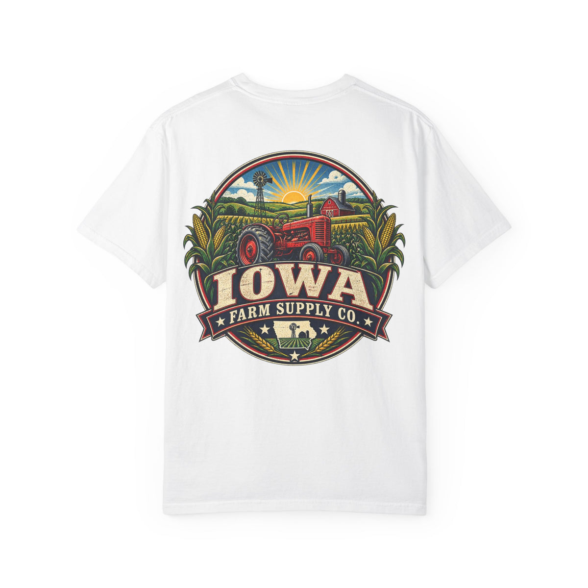 Iowa Farm Supply Co Unisex Comfort Color 1717 Streetwear Graphic Tee