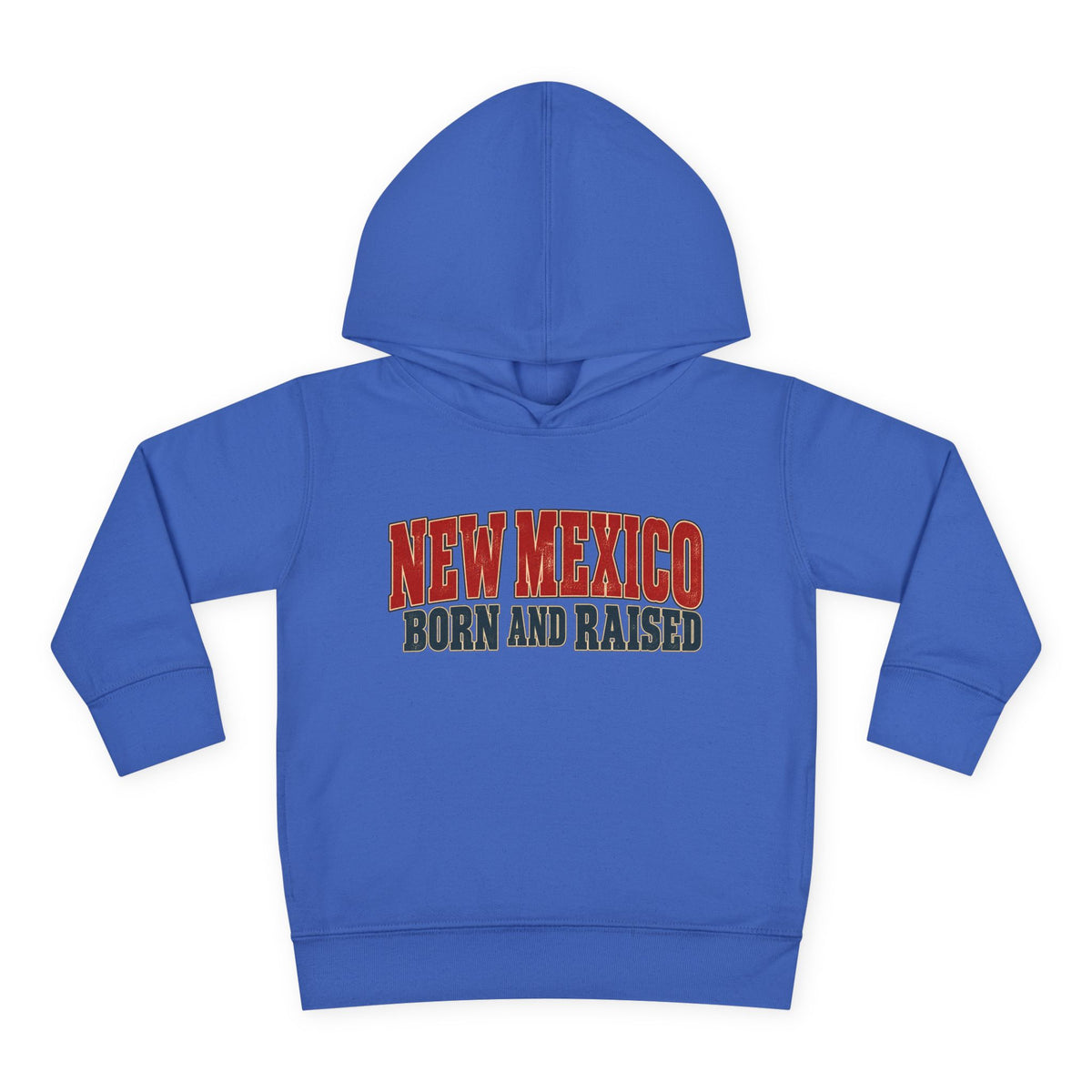 New Mexico Born and Raised Vintage Americana Unisex Toddler Pullover Fleece Hoodie