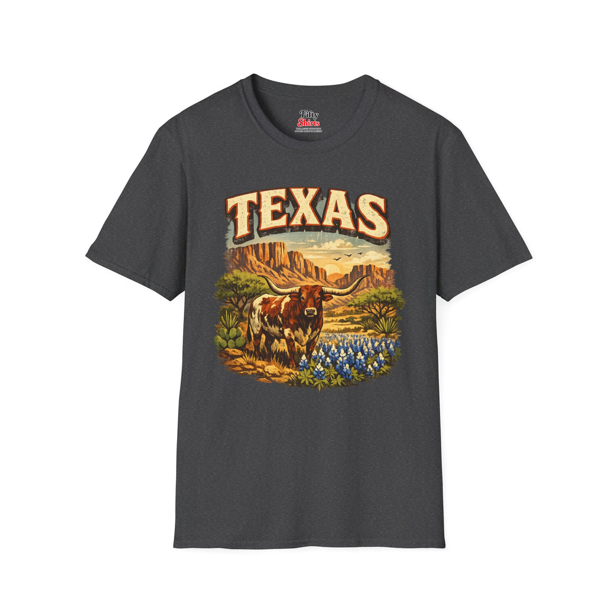 Texas Wildlife Unisex Softstyle T Shirt State Pride Graphic Tee Collections FS03