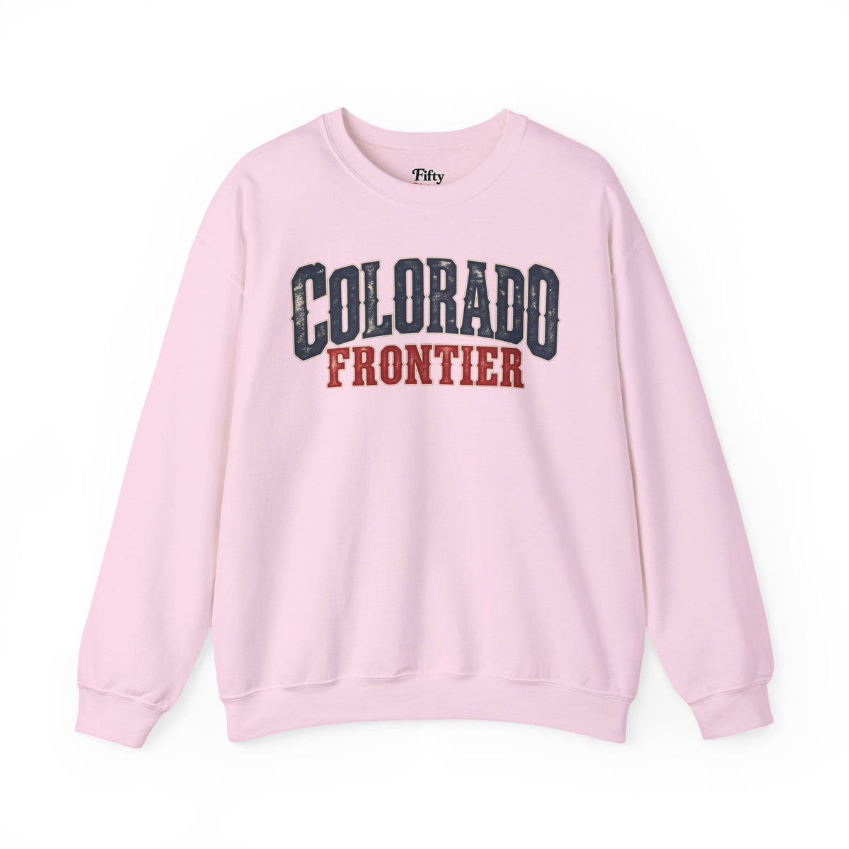 Colorado Frontier Unisex Crewneck Sweatshirt State Name Graphic